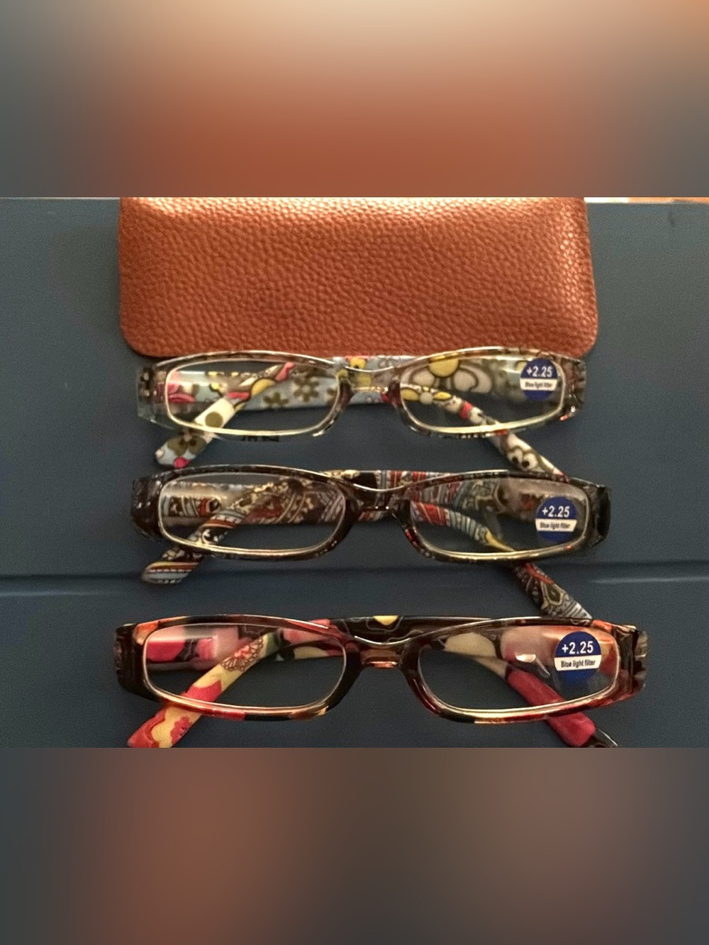 Women’s Patterned Reading Glasses. Cute Multicolor Frames. (+2.25). New. 3 pair